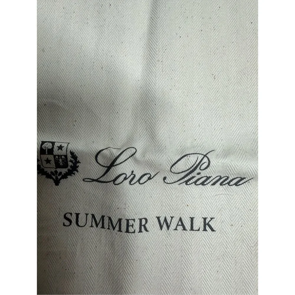 LORO PIANA Open Walk  Drawstring Dust Bag Made in Italy 15x12